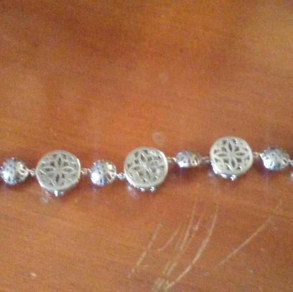 Sterling Silver 925 Toggle Bracelet - Picture 4 of 6